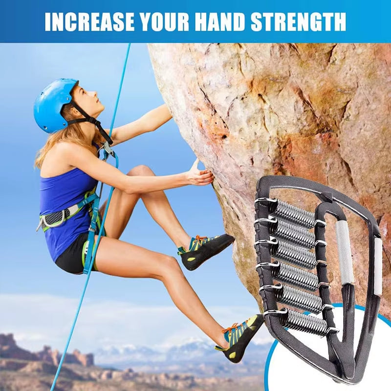 Adjustable Professional Hand Grip Strengthener (200Lbs-1200Lbs) - No-Slip Metal Heavy-Duty Finger Trainer for Exercise