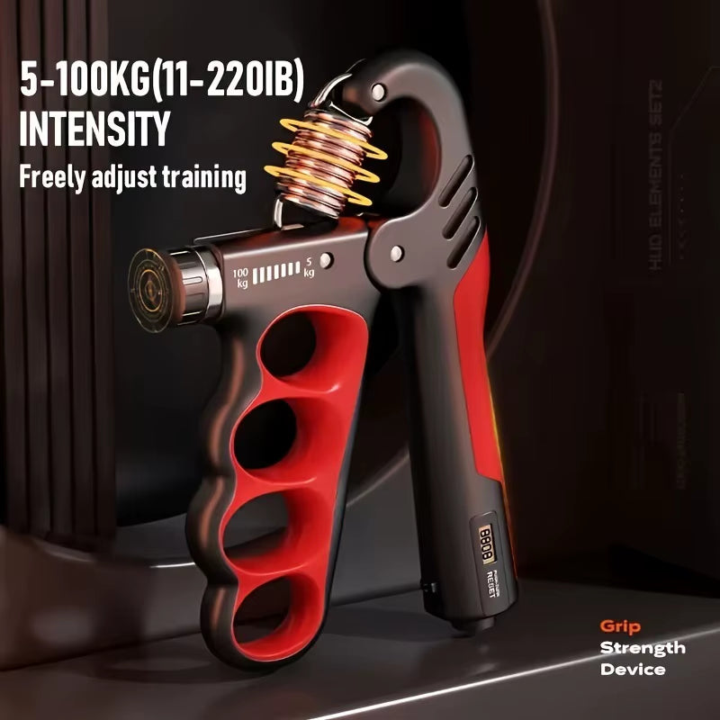 Adjustable Grip Strengthener for Hand and Wrist Muscle Recovery - 5-100Kg Fitness Trainer