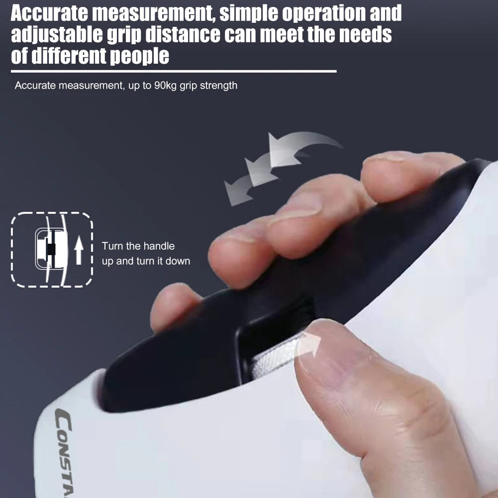 Electronic Grip Strength Trainer with Auto-Capturing LED Display for Injury Recovery