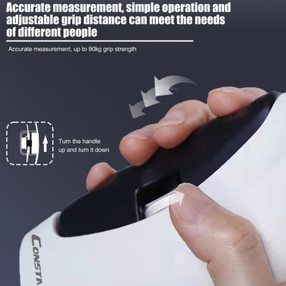 Electronic Grip Strength Trainer with Auto-Capturing LED Display for Injury Recovery