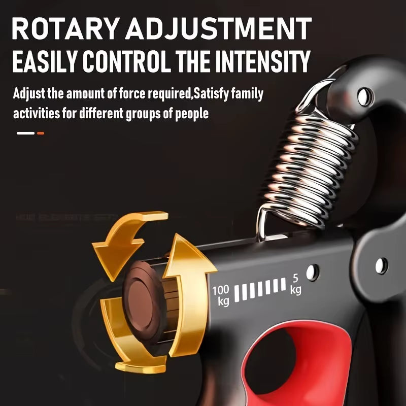 Adjustable Grip Strengthener for Hand and Wrist Muscle Recovery - 5-100Kg Fitness Trainer