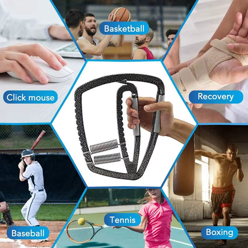 Adjustable Professional Hand Grip Strengthener (200Lbs-1200Lbs) - No-Slip Metal Heavy-Duty Finger Trainer for Exercise