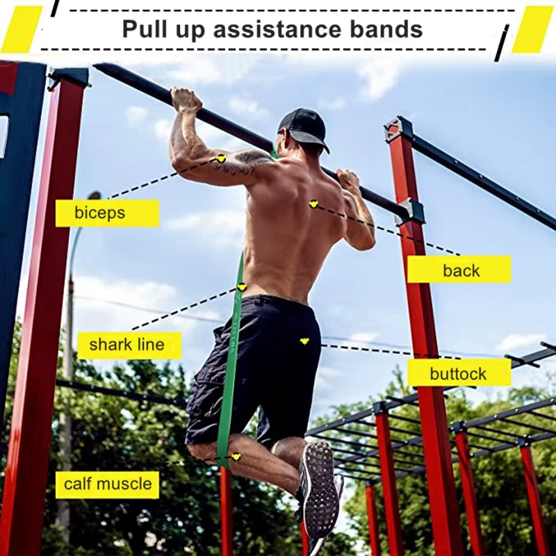 Latex Stretch Resistance Band Expander Elastic Bands for Sport Pull up Assistance Band Home Workout Pilates Gym Equipment