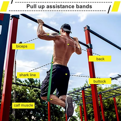 Latex Stretch Resistance Band Expander Elastic Bands for Sport Pull up Assistance Band Home Workout Pilates Gym Equipment
