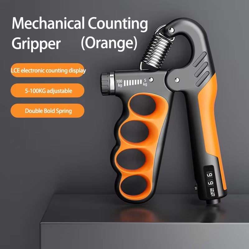 Adjustable Grip Strengthener for Hand and Wrist Muscle Recovery - 5-100Kg Fitness Trainer